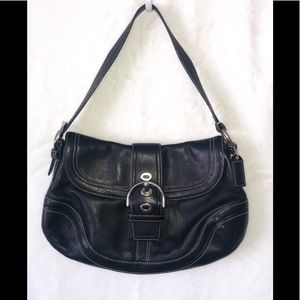 *Vintage* Black Leather Coach Purse